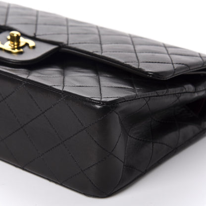 Chanel Lambskin Quilted Medium Double Flap Black 7 of 11