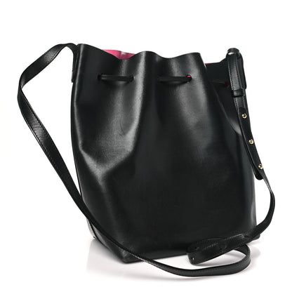 Mansur Gavriel Vegetable Tanned Calfskin Bucket Bag Black Dolly 4 of 14