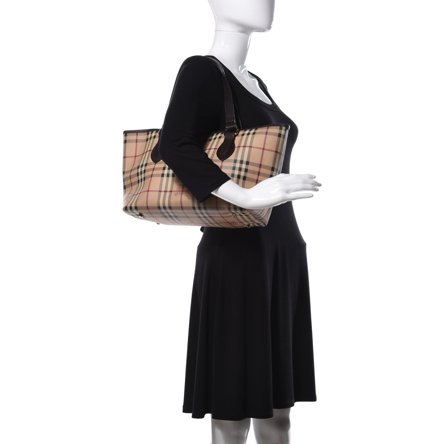 Haymarket Check Medium Regent Tote Chocolate