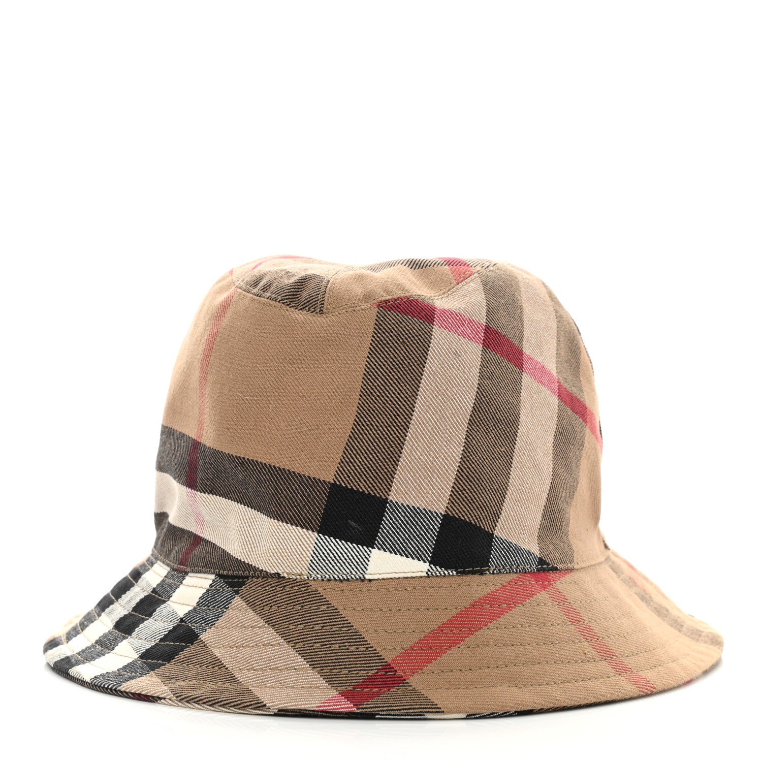 Burberry Technical Cotton Giant Check Bucket Hat M 6 of 9