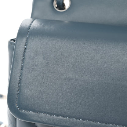 Chanel Lambskin Quilted Jumbo Double Flap Dark Blue 11 of 12