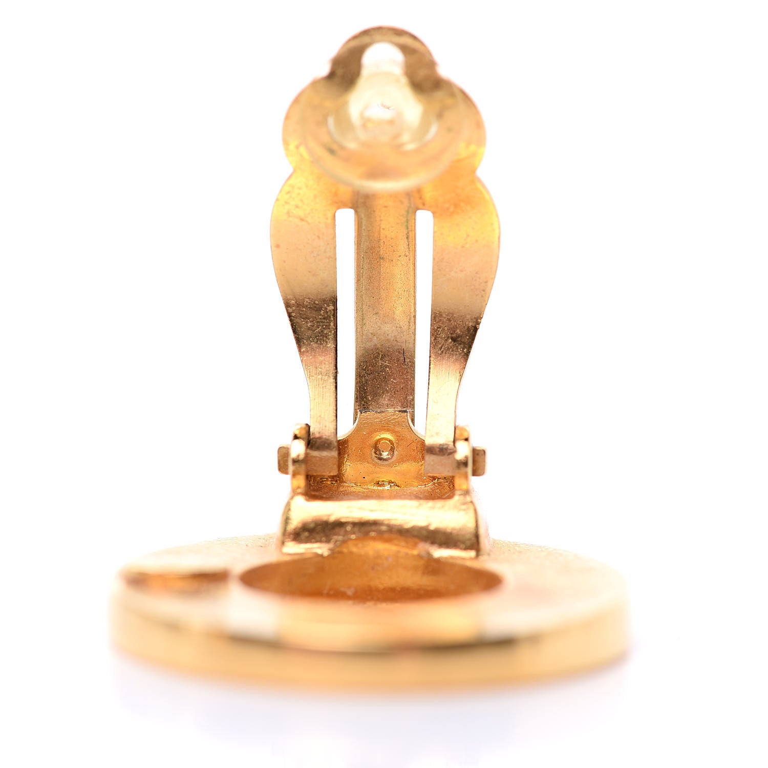 Chanel Round CC Clip On Earrings Gold 5 of 6