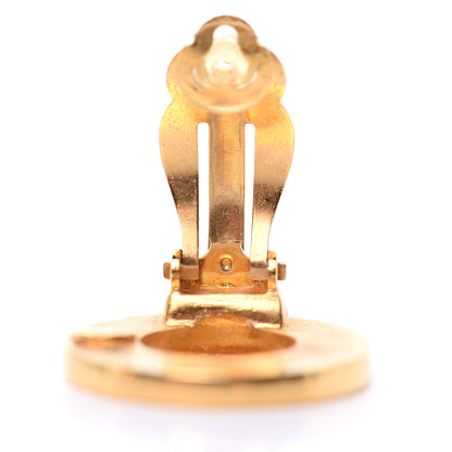 Chanel Round CC Clip On Earrings Gold 5 of 6