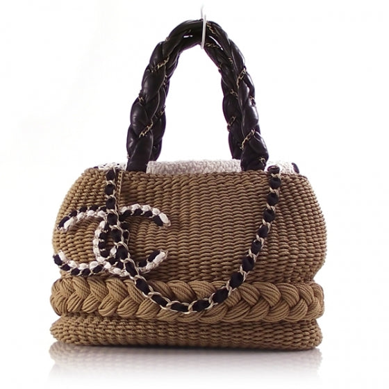 Chanel Woven Raffia CC Coco Country Tote 1 of 12