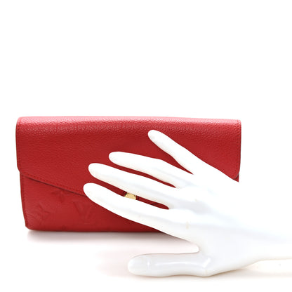 Louis Vuitton Empreinte Sarah Wallet NM Cherry 2 of 6