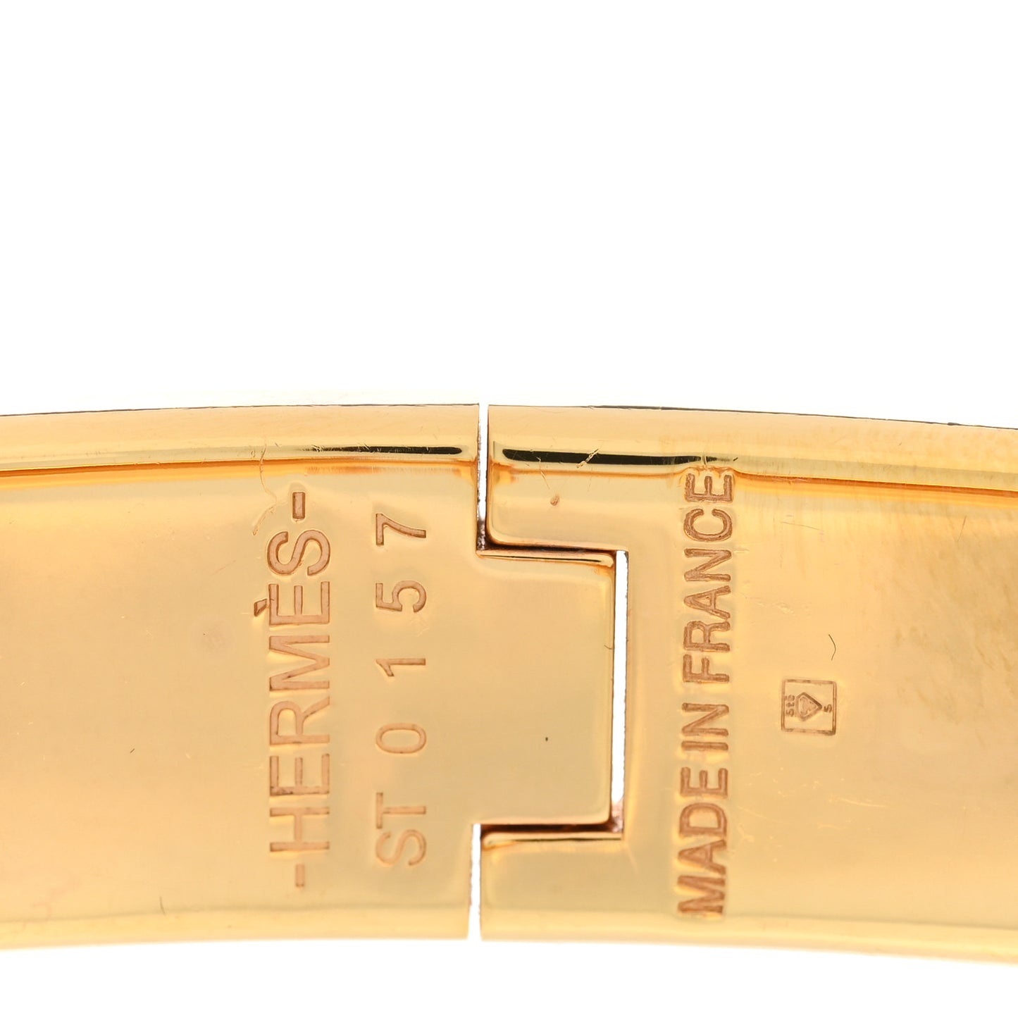 Enamel Narrow Clic Clac H Bracelet PM Black