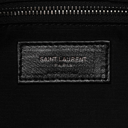 Saint Laurent Crinkled Calfskin Matelasse Monogram Niki Shoulder Bag Granite 6 of 10