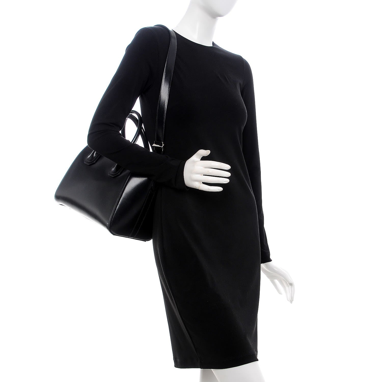 Givenchy Shiny Lord Calfskin Small Antigona Black 2 of 9