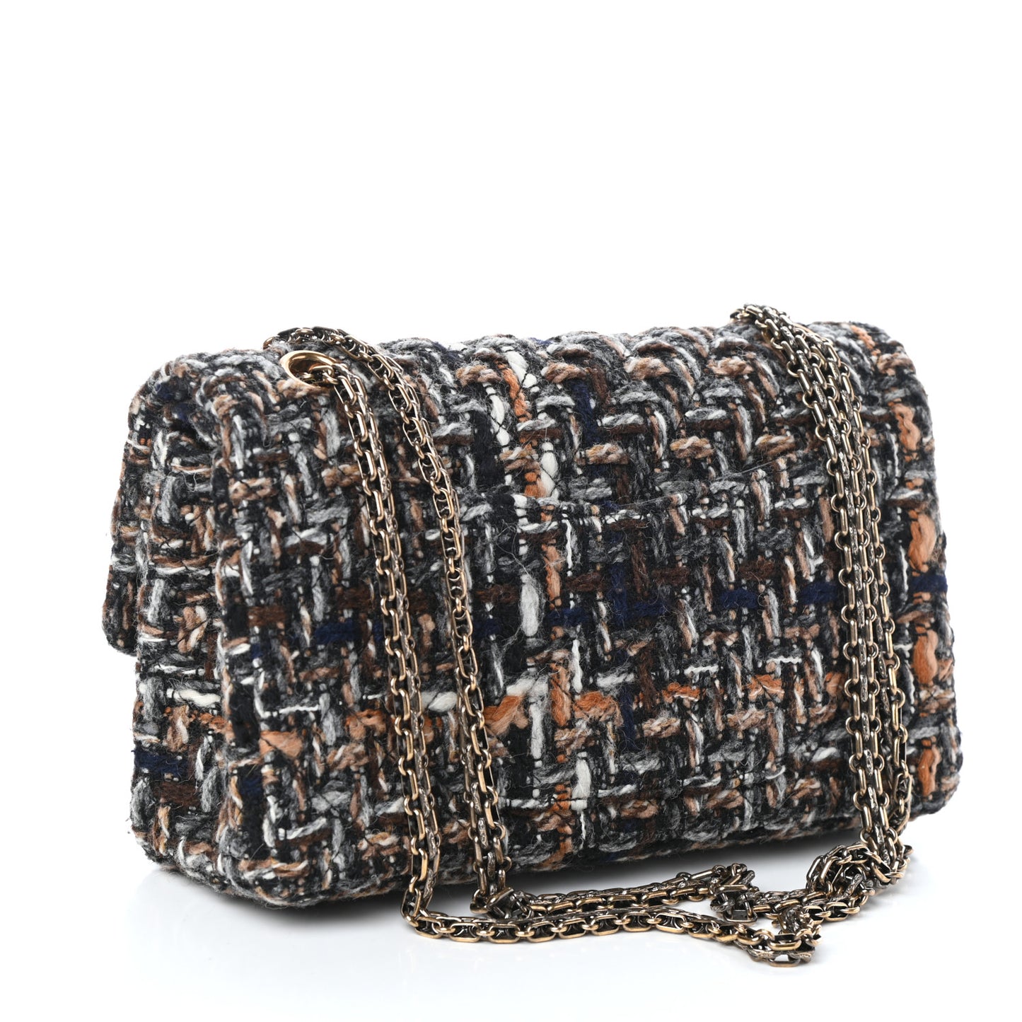 Tweed 2.55 Reissue 225 Flap Beige Multicolor