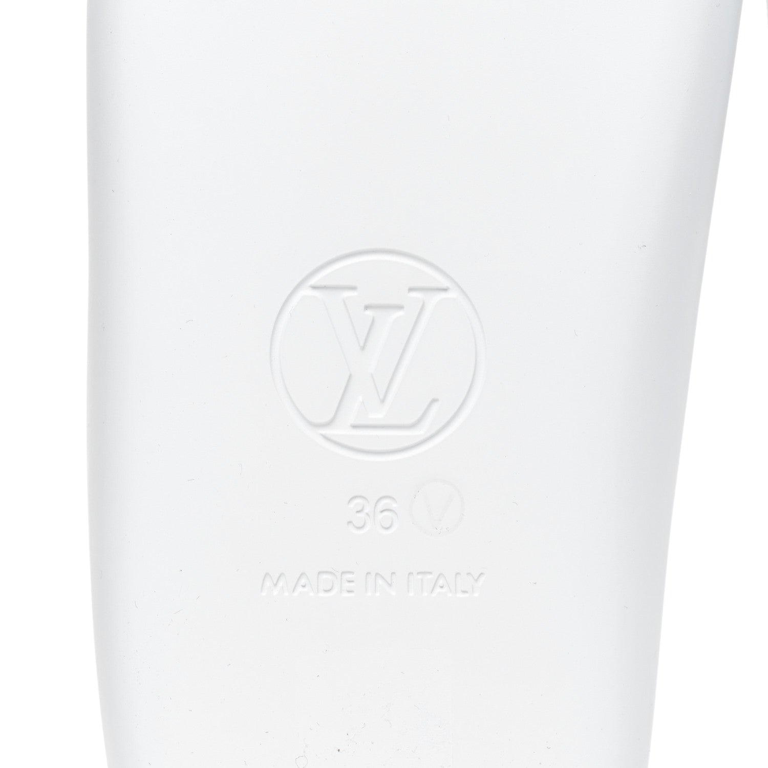 Louis Vuitton Rubber Monogram Embossed Sunbath Flat Mule 36 White 6 of 7