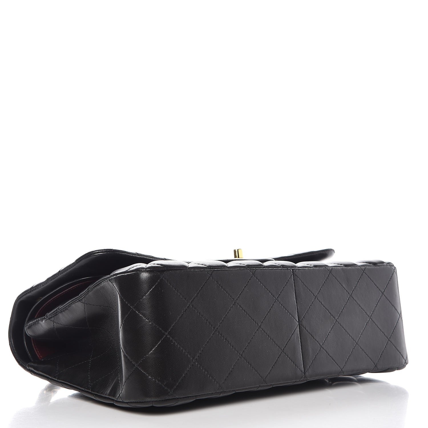 Chanel Lambskin Quilted Jumbo Double Flap Black 5 of 10