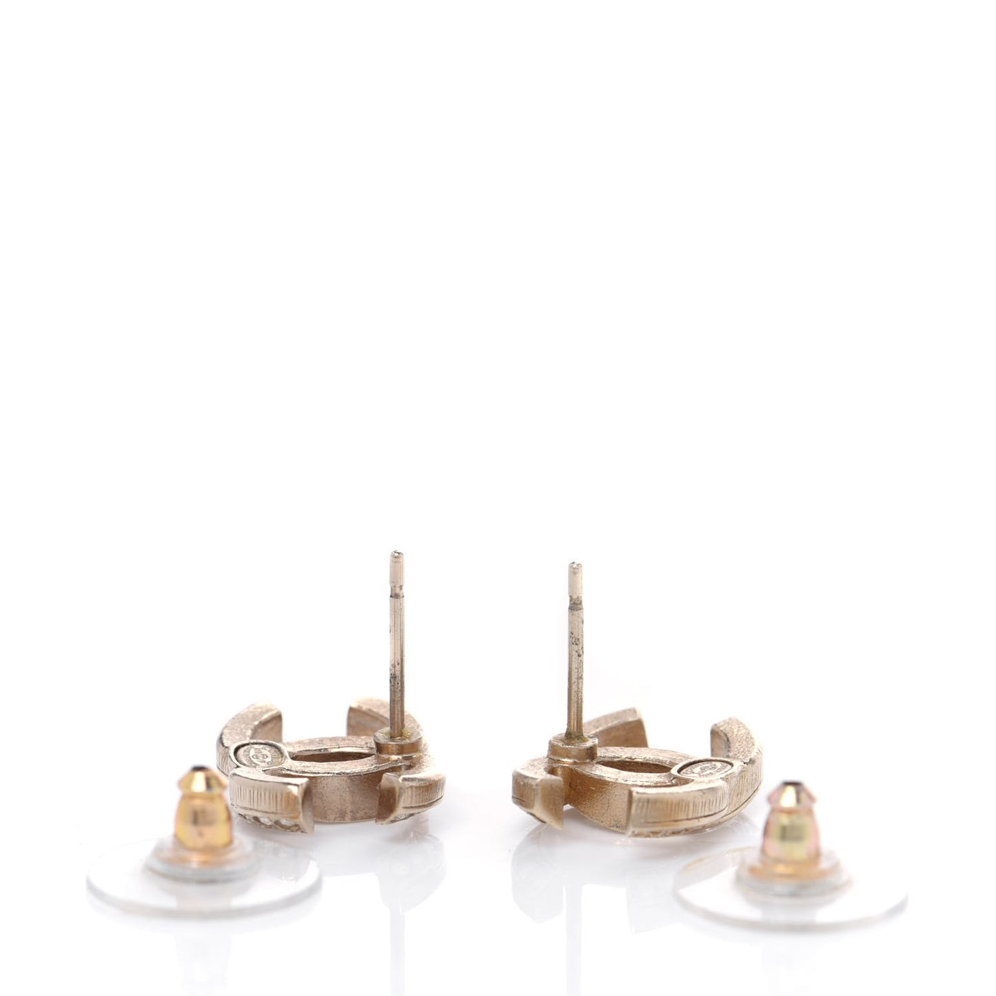 Crystal CC Earrings Gold