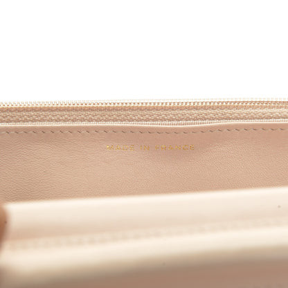 Chanel Metallic Python Wallet On Chain WOC Light Pink 7 of 8