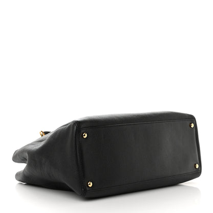 Chanel Calfskin Cerf Executive Shopper Tote Black 3 of 10