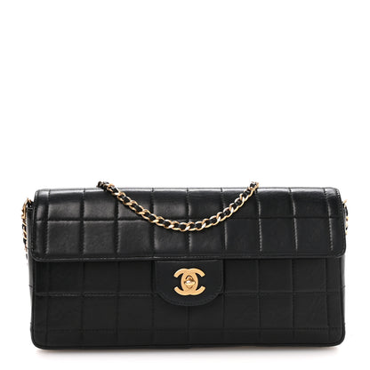 Chanel Lambskin East West Chocolate Bar Flap Black 1 of 11