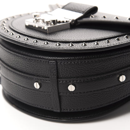 MCM Calfskin Mini Patricia Studded Crossbody Bag Black 7 of 10