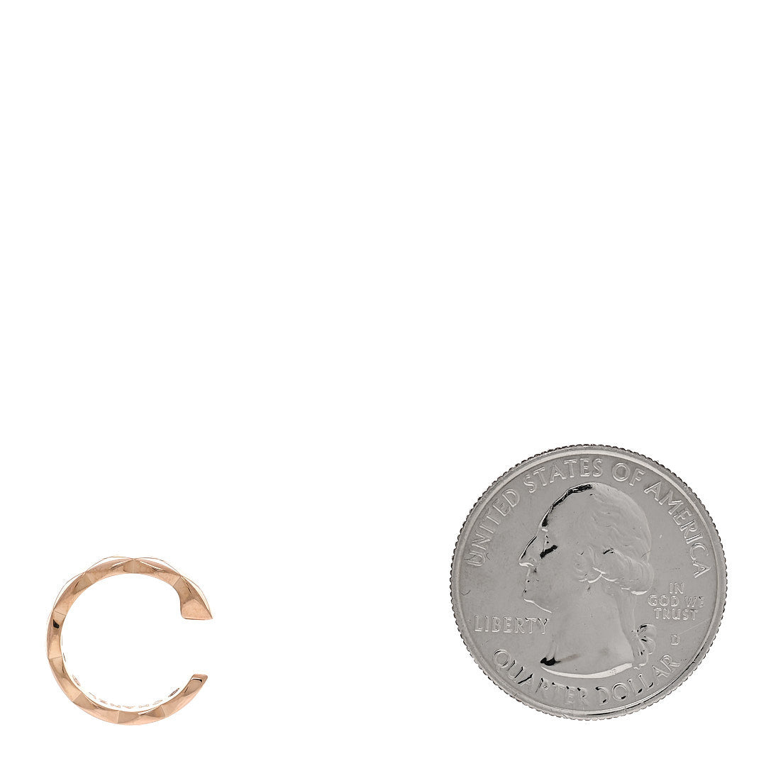Chanel 18K Beige Gold Coco Crush Single Ear Cuff Earring 2 of 6