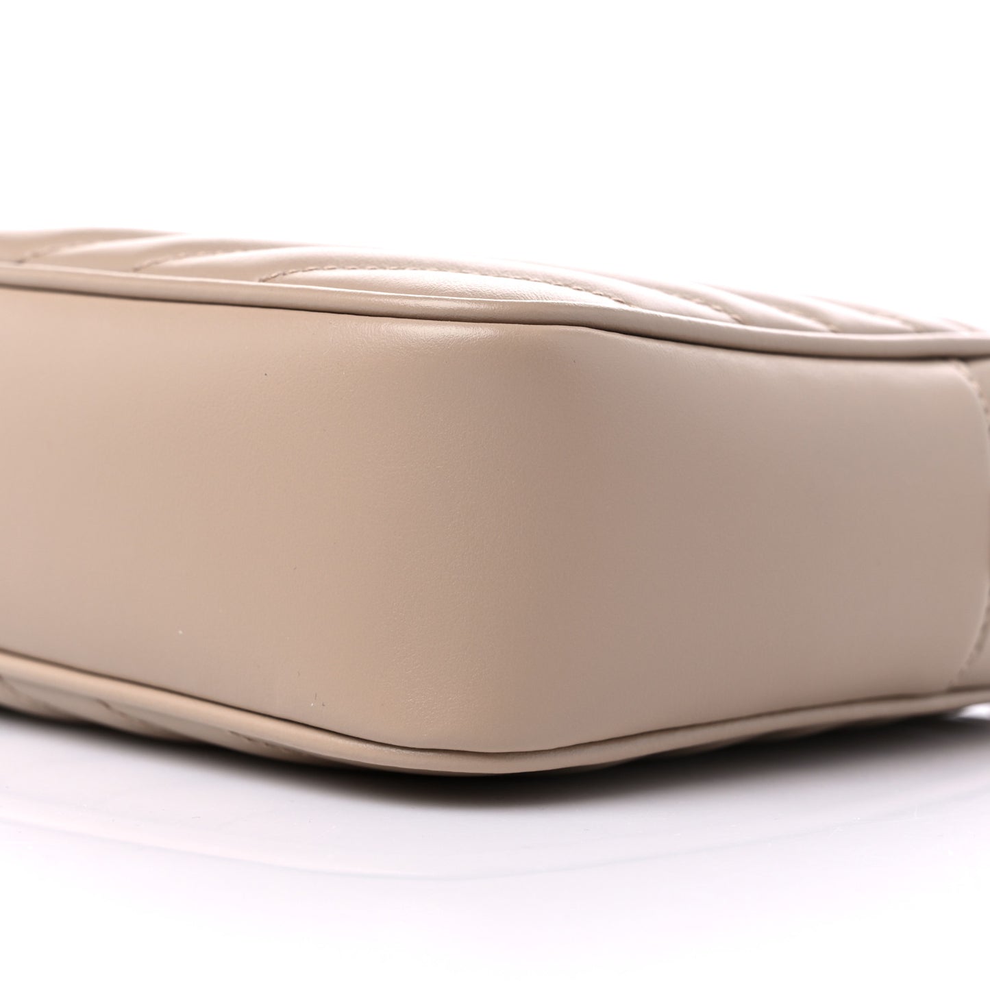 Calfskin Matelasse Monogram Lou Camera Bag Dark Beige