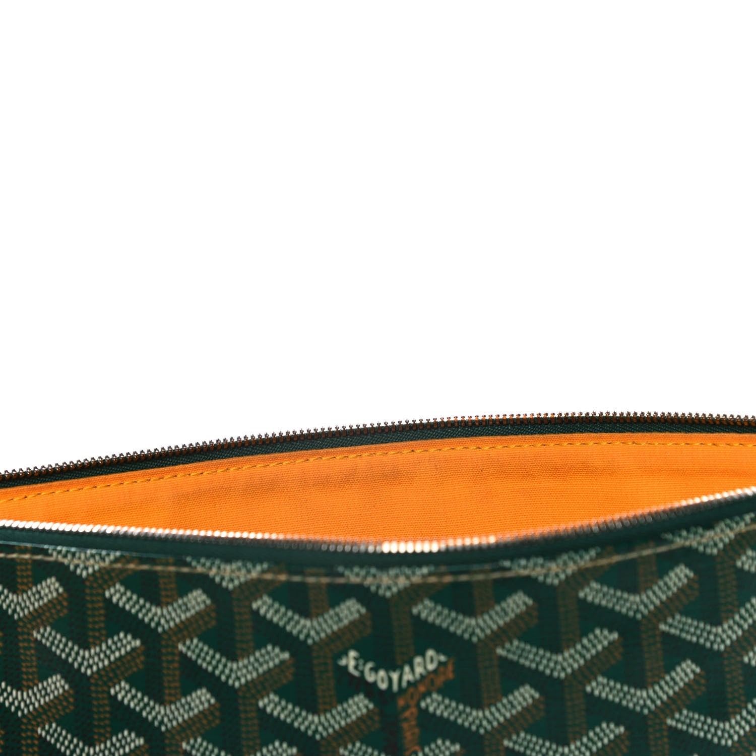 Goyard Goyardine Senat Pochette MM Green 10 of 11