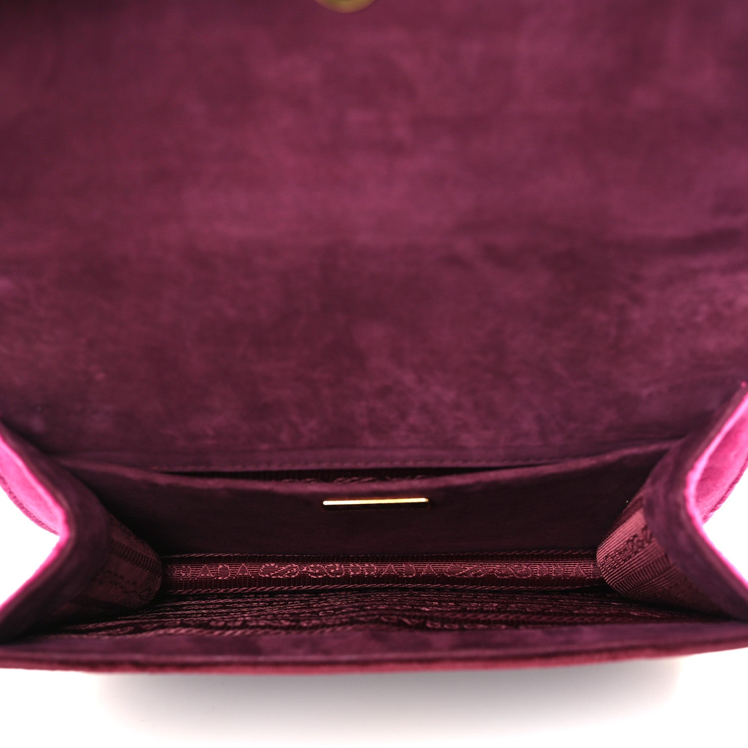 Prada Velluto Lions Head Cahier Shoulder Bag Ribes Fuxia 5 of 8