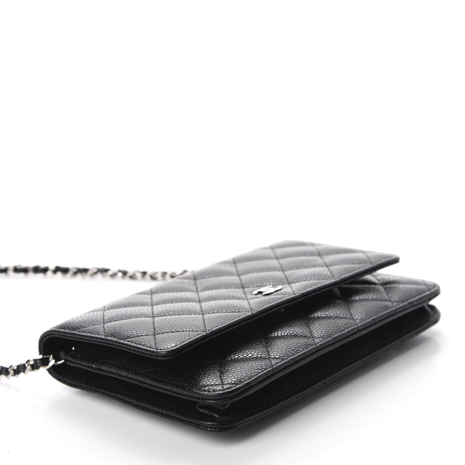 Chanel Caviar Quilted Wallet On Chain WOC Black 4 of 12