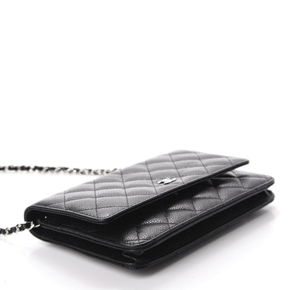 Chanel Caviar Quilted Wallet On Chain WOC Black 4 of 12