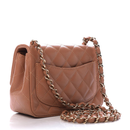 Chanel Lambskin Quilted Mini Square Flap Brown 3 of 10