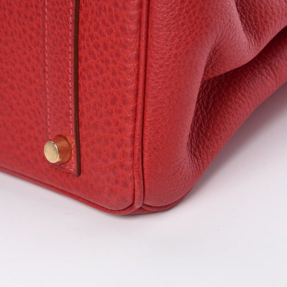 Hermes Buffle Skipper Birkin 35 Rouge Casaque 39 of 41