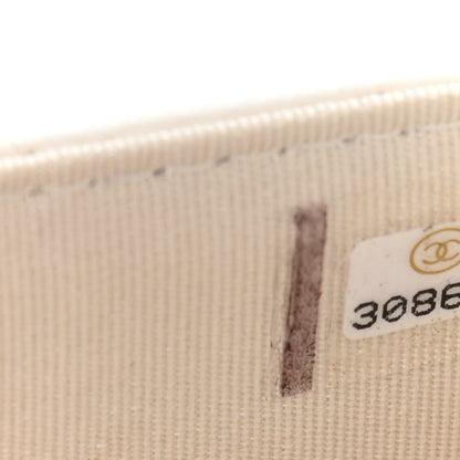Chanel Lambskin Quilted CC Pearl Crush Wallet on Chain WOC White 15 of 23