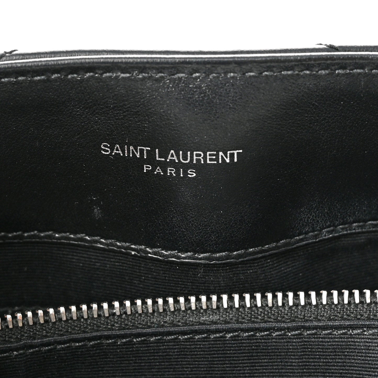 Calfskin Y Quilted Monogram Medium Loulou Chain Satchel Black
