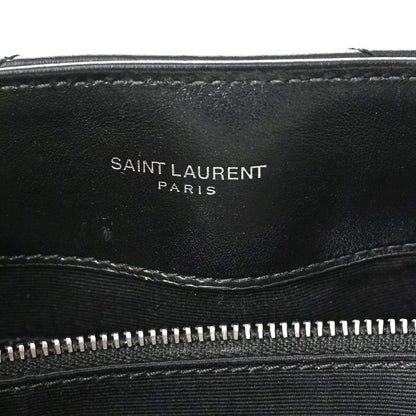 Saint Laurent Calfskin Y Quilted Monogram Medium Loulou Chain Satchel Black 7 of 11