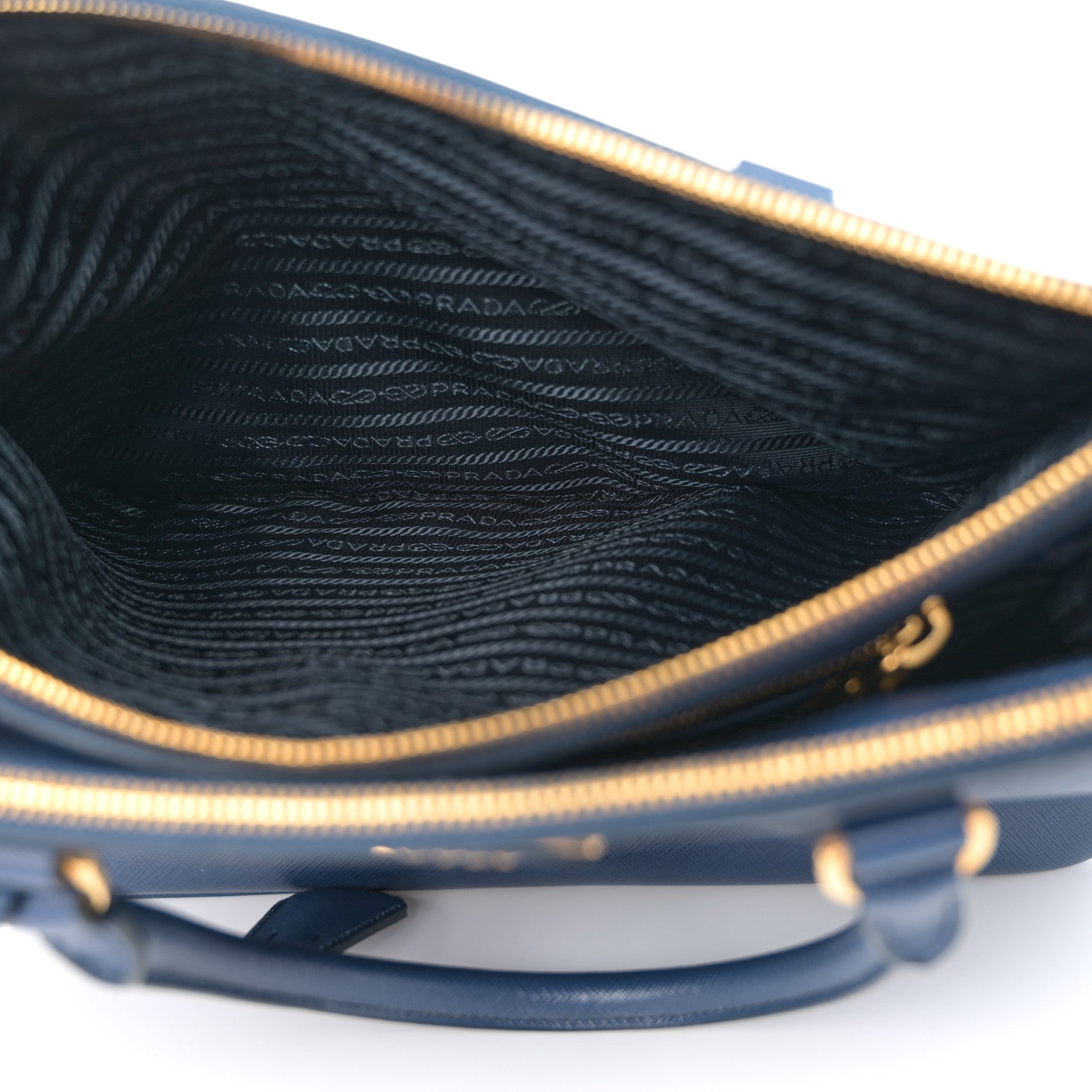 Prada Saffiano Medium Galleria Double Zip Tote Bluette 6 of 22