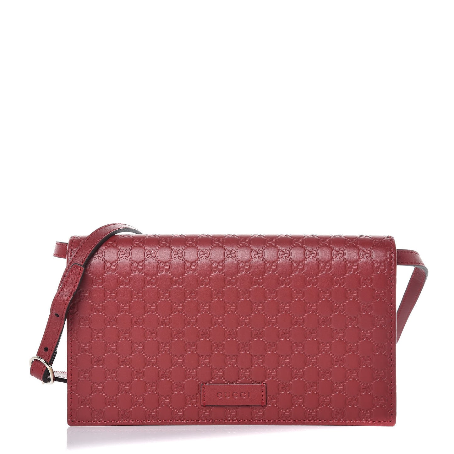 Microguccissima Crossbody Wallet Red