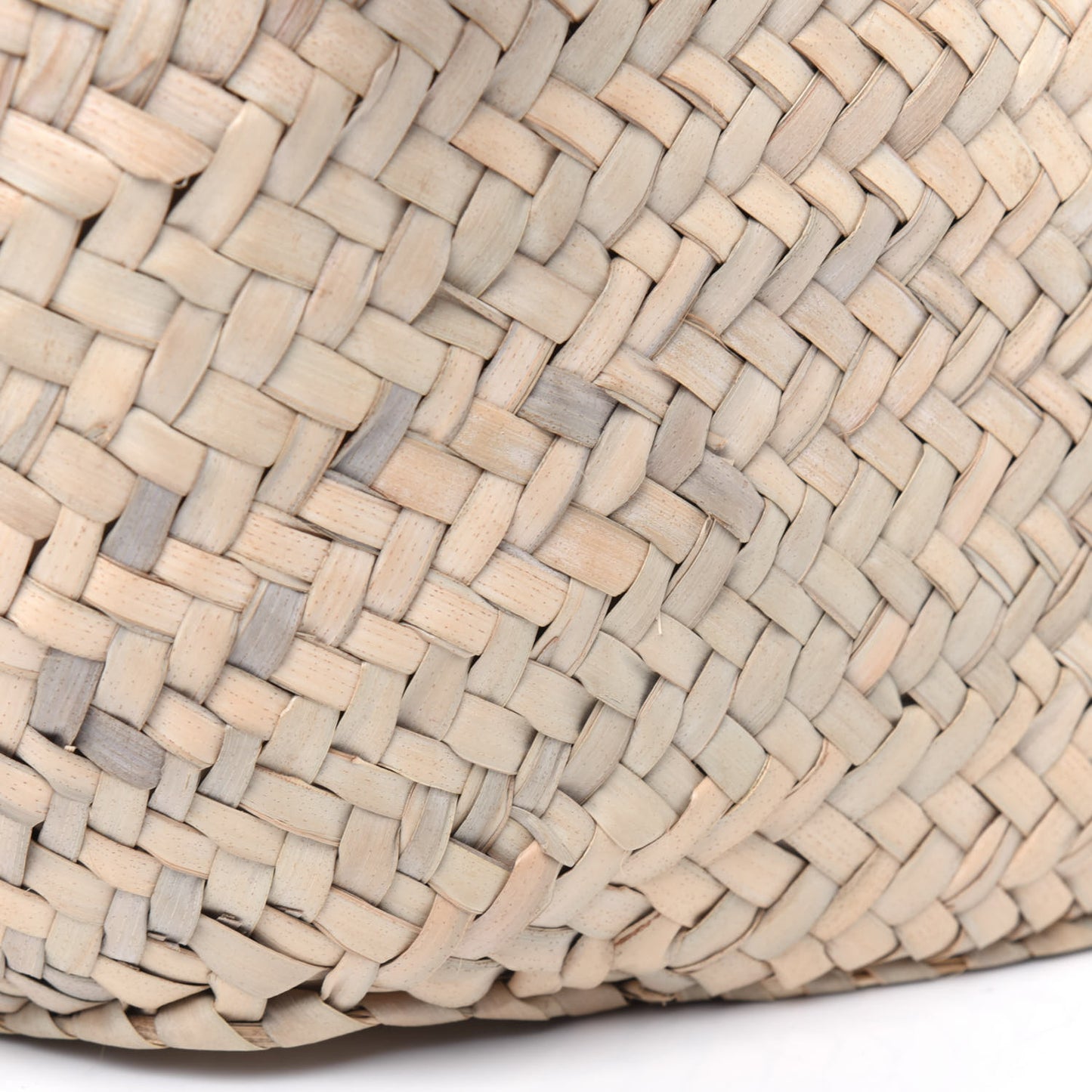 Raffia Basket Tote Bag Cream Multi