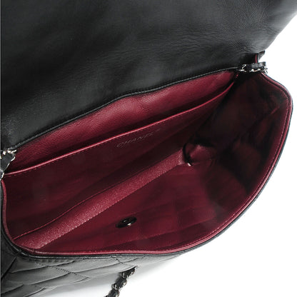 Chanel Lambskin Quilted Clutch With Chain Flap Black 6 of 8