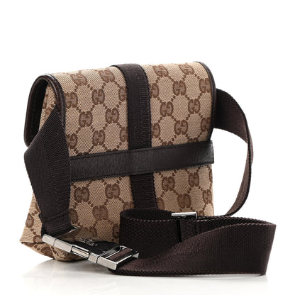 Gucci Monogram Waist Pouch Bag Dark Brown 3 of 11