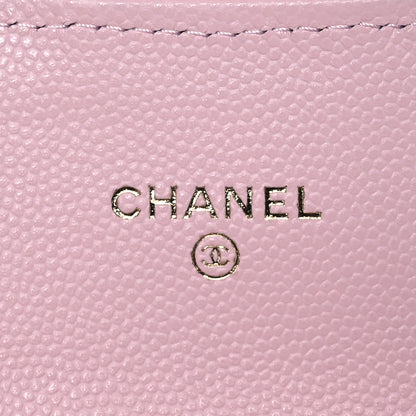 Chanel Caviar Quilted Medium Flap Wallet Light Pink 8 of 15
