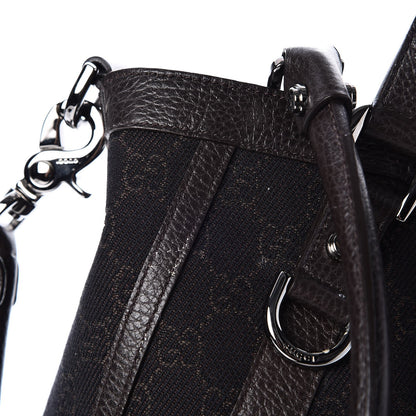 Gucci Monogram Medium Abbey Convertible Tote Dark Brown 8 of 10