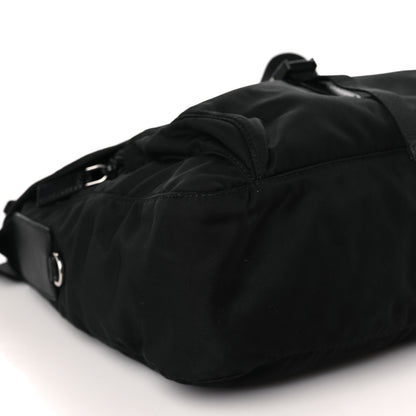Prada Tessuto Nylon Saffiano Small Vela Messenger Black 8 of 9