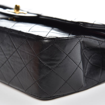 Chanel Lambskin Quilted Medium Double Flap Black 12 of 13