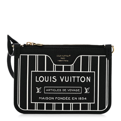 Louis Vuitton Calfskin Neverfull Inside Out BB Pochette Black 1 of 6
