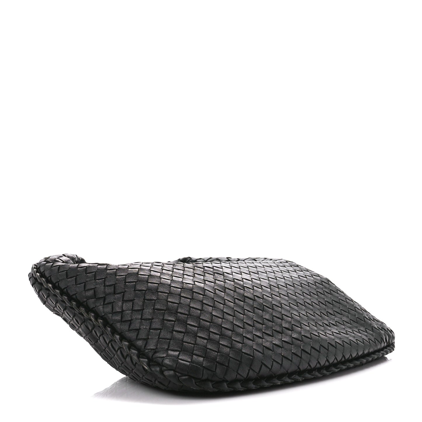 Nappa Intrecciato Medium Veneta Hobo Black