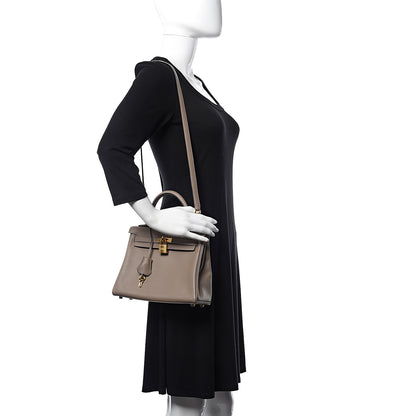 Hermes Swift Kelly Retourne 25 Gris Asphalte 2 of 38