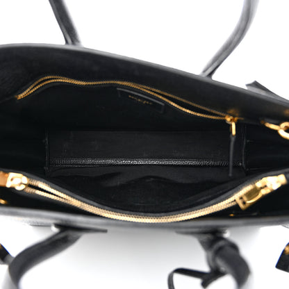 Saint Laurent Grained Calfskin Small Sac De Jour Black 5 of 13