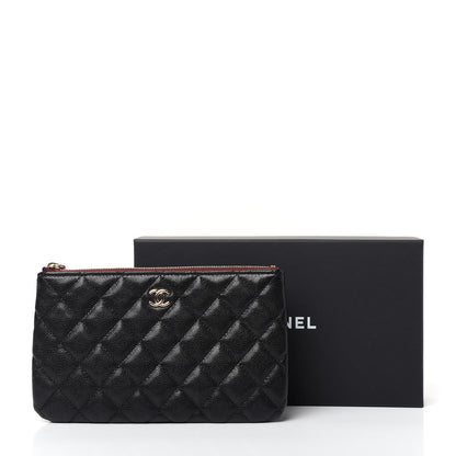 Chanel Caviar Quilted Cosmetic Case Black 7 of 7
