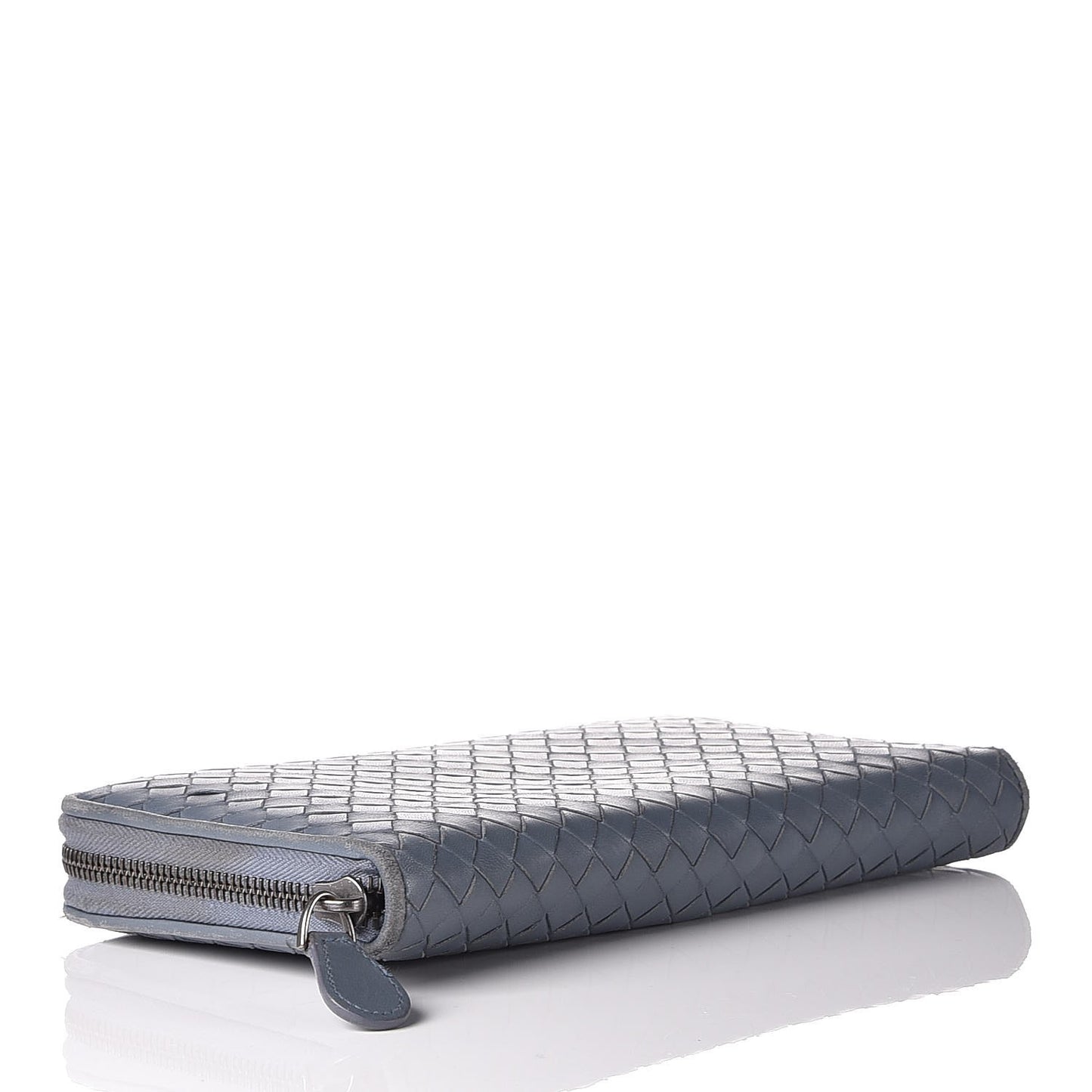 Nappa Intrecciato Zip Around Wallet Krim