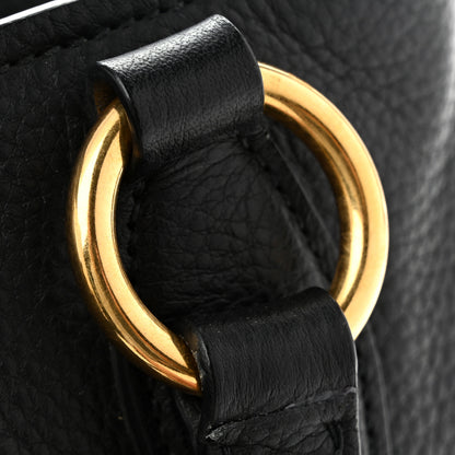 Miu Miu Vitello Daino Caribu Tote Black 13 of 14