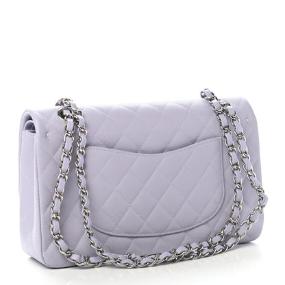 Chanel Caviar Quilted Medium Double Flap Light Purple 3 of 9
