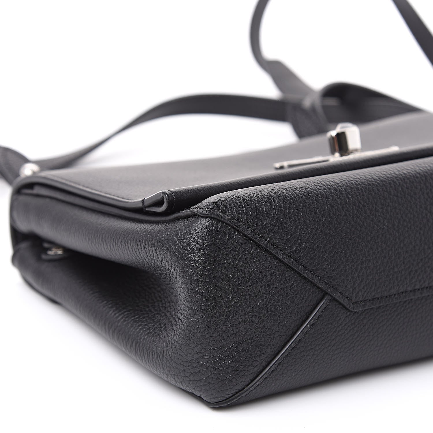 Louis Vuitton Calfskin Lockme II Chain Bag BB Black 7 of 8