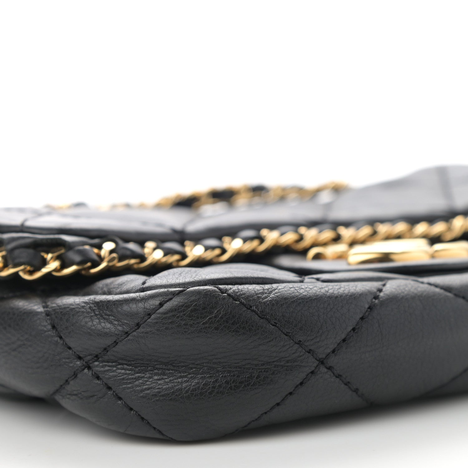 Chanel Calfskin Mini Chain Me Flap Black 9 of 10